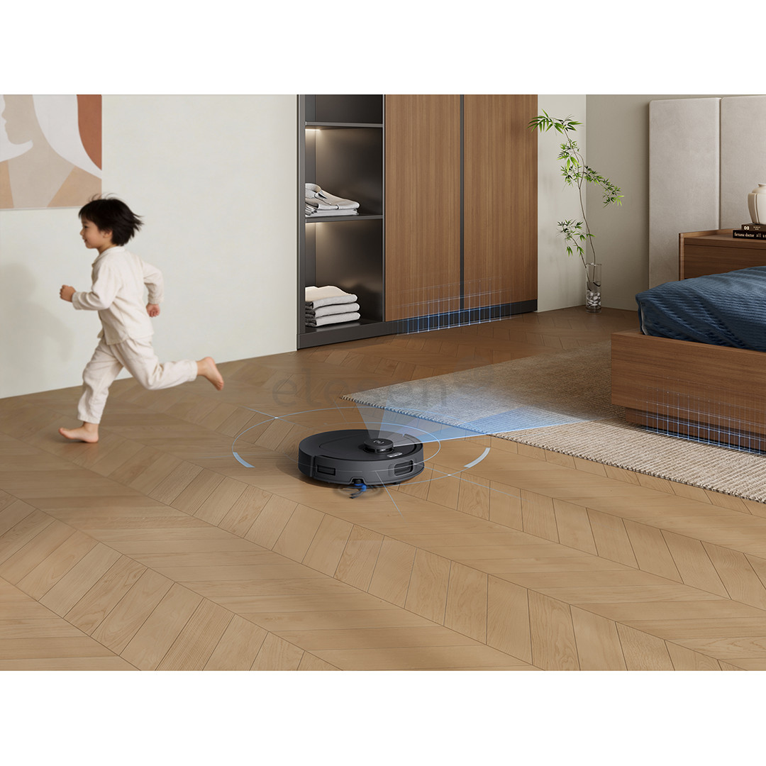 Ecovacs Deebot T30e, wet & dry, juodas - Dulkių siurblys robotas