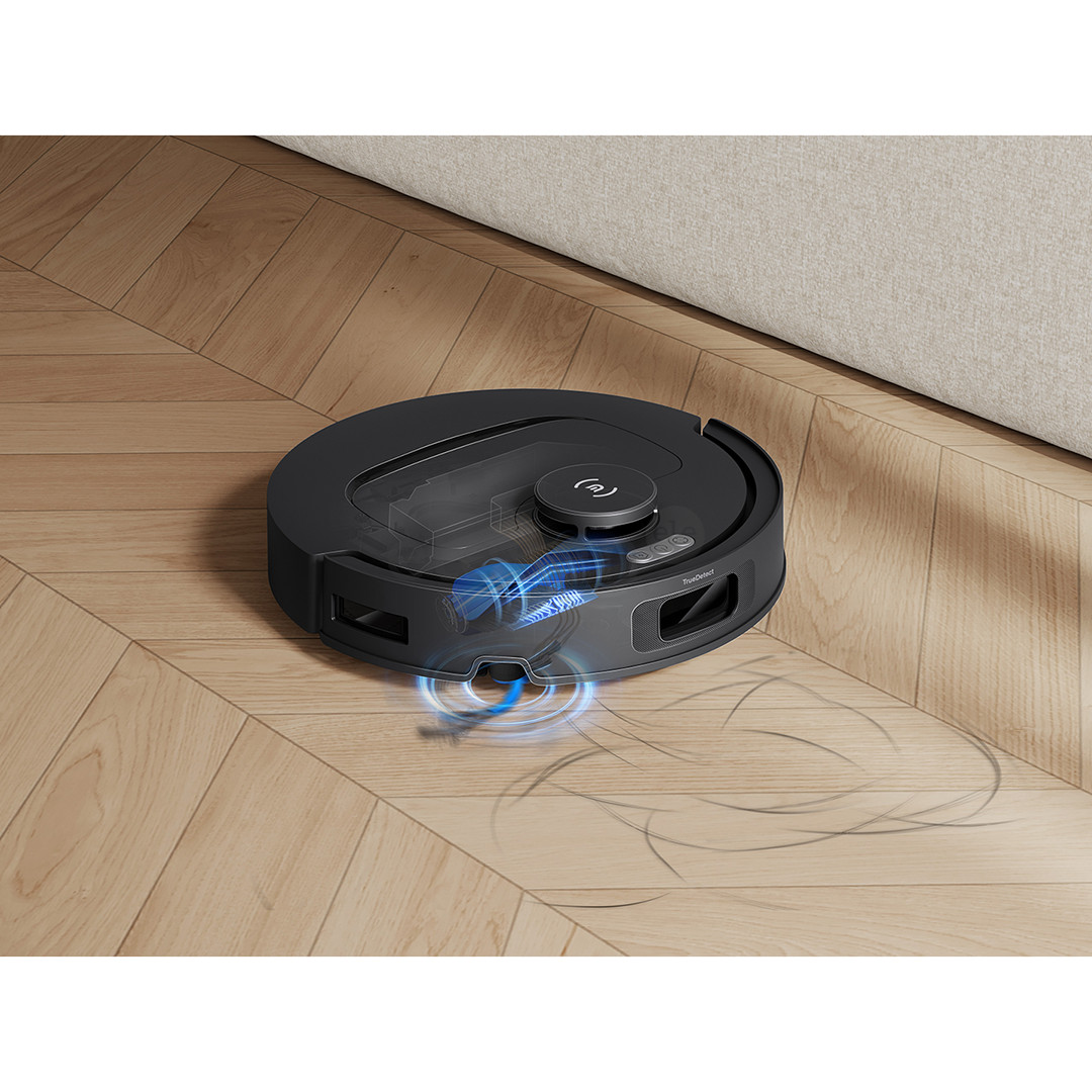 Ecovacs Deebot T30e, wet & dry, juodas - Dulkių siurblys robotas