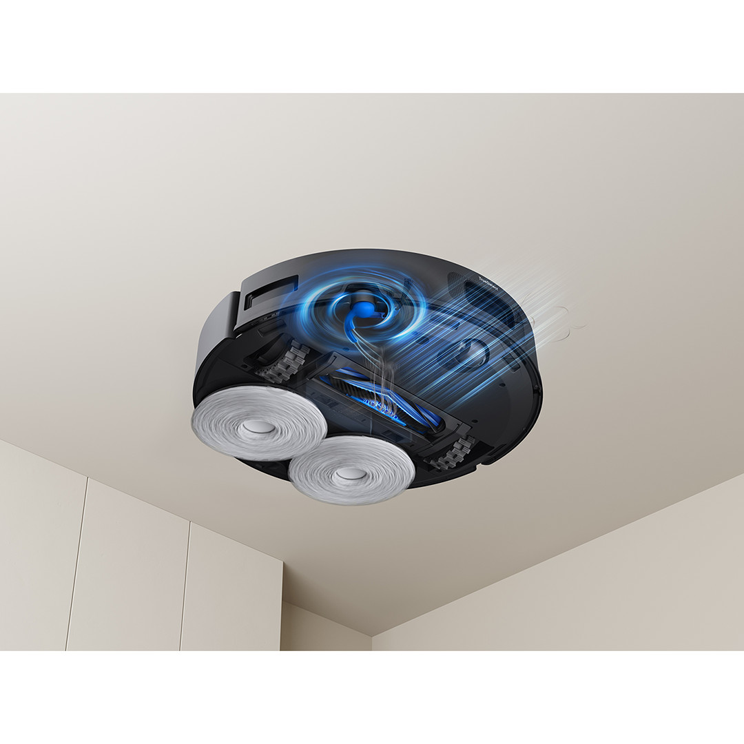 Ecovacs Deebot T30e, wet & dry, juodas - Dulkių siurblys robotas