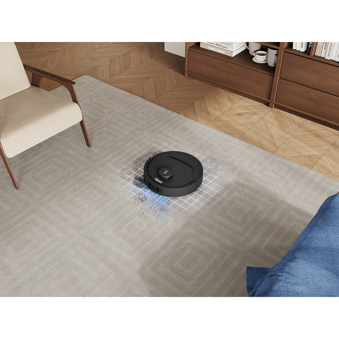 Ecovacs Deebot T30e, wet & dry, juodas - Dulkių siurblys robotas