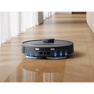 Ecovacs Deebot T30e, wet & dry, juodas - Dulkių siurblys robotas