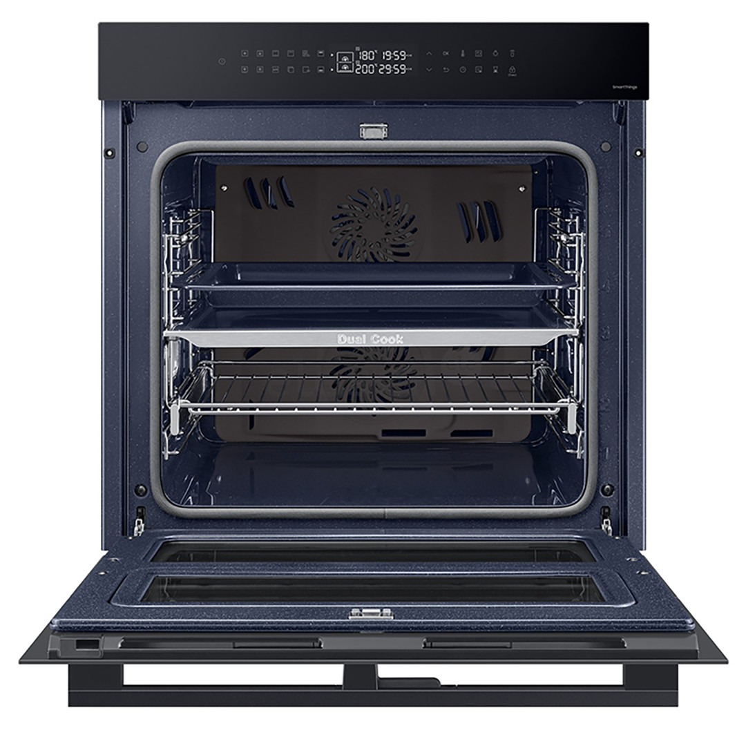 Samsung Dual Cook Flex, katalizė, 76 L, juoda - Įmontuojama orkaitė