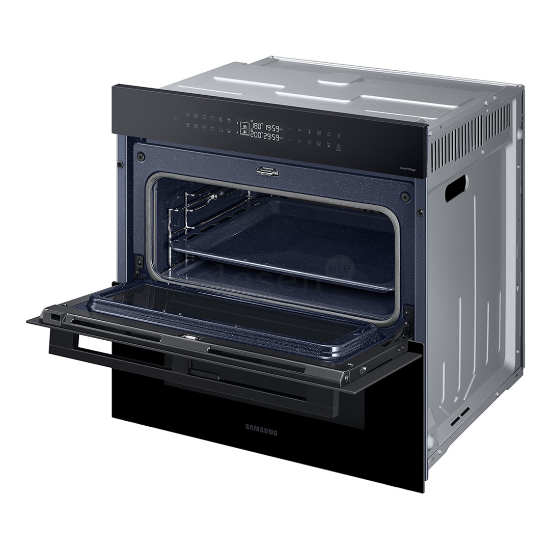 Samsung Dual Cook Flex, katalizė, 76 L, juoda - Įmontuojama orkaitė