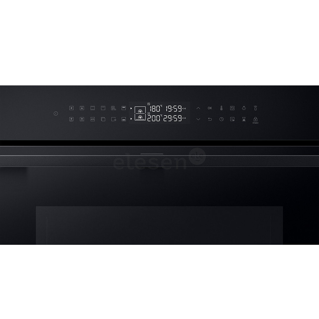 Samsung Dual Cook Flex, katalizė, 76 L, juoda - Įmontuojama orkaitė