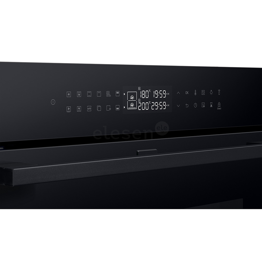 Samsung Dual Cook Flex, katalizė, 76 L, juoda - Įmontuojama orkaitė