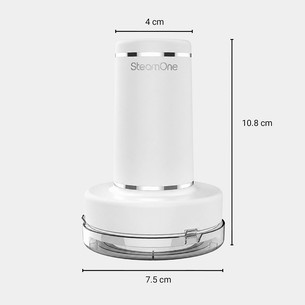 SteamOne Simon XL 2, 2000 W, baltas - Garinis lygintuvas + pūkų rinkiklis