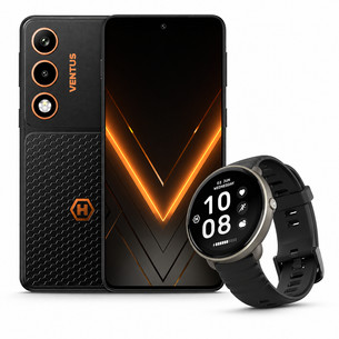HAMMER Ventus 5G + Watch Ventus, juodas - Išmaniųjų įrenginių komplektas TEL001116+SMA003063