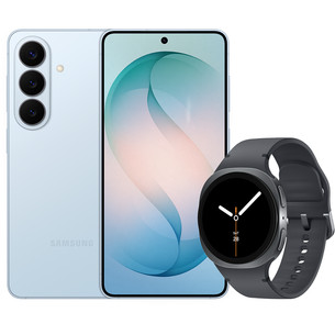 Samsung Galaxy S26, 256 GB, mėlynas + Watch8, 40mm, LTE, tamsiai pilkas - Išmaniųjų įrenginių rinkinys SM-S942BLBG+SM-L325G