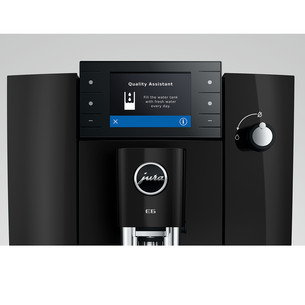 JURA E6 Piano Black (ED), juodas - Kavos aparatas
