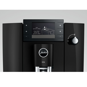 JURA E6 Piano Black (ED), juodas - Kavos aparatas