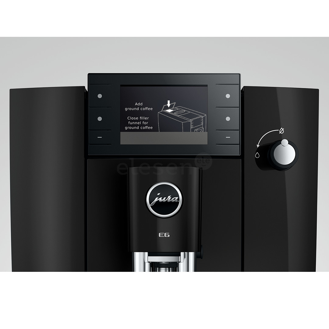 JURA E6 Piano Black (ED), juodas - Kavos aparatas