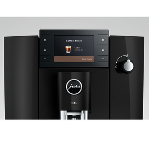 JURA E6 Piano Black (ED), juodas - Kavos aparatas