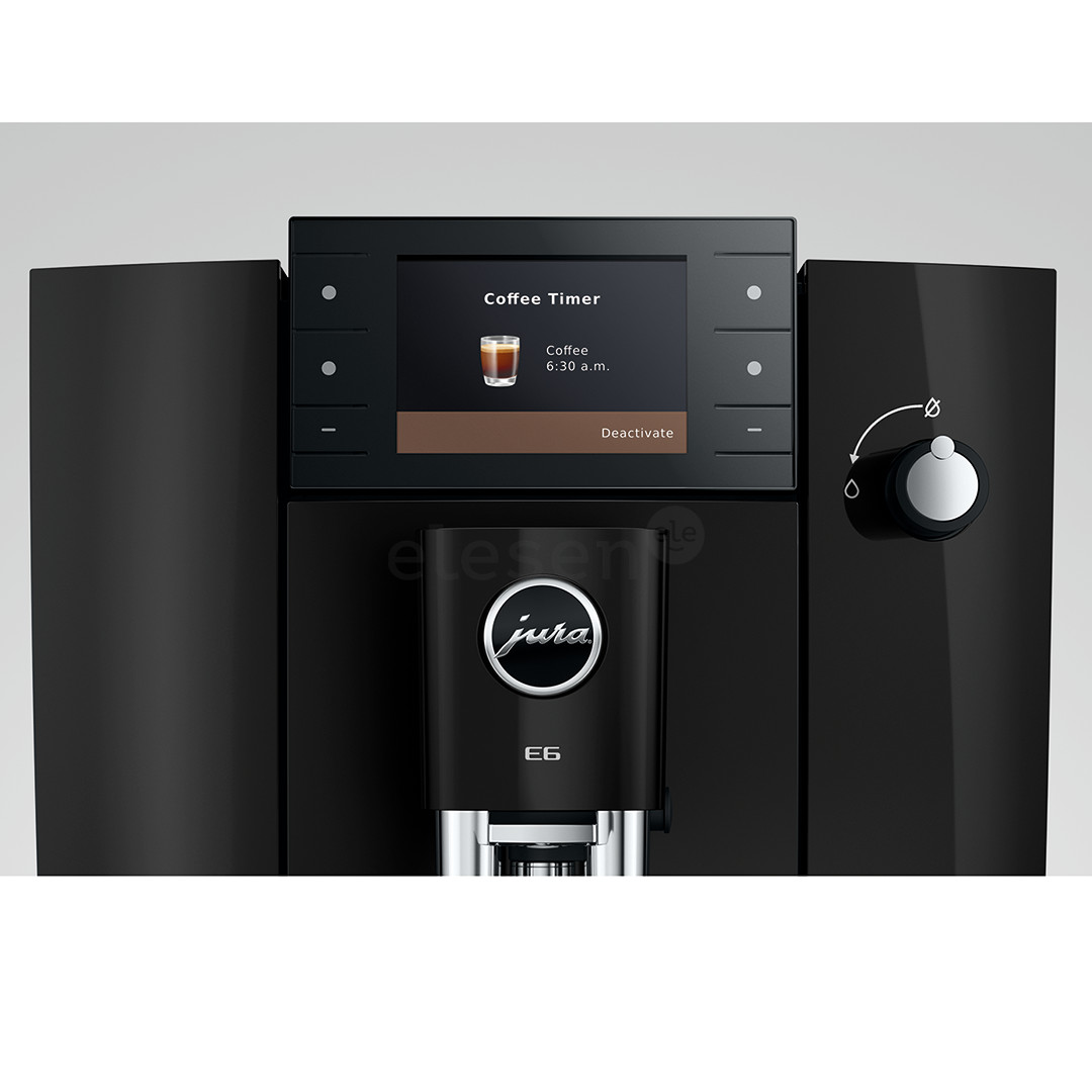 JURA E6 Piano Black (ED), juodas - Kavos aparatas
