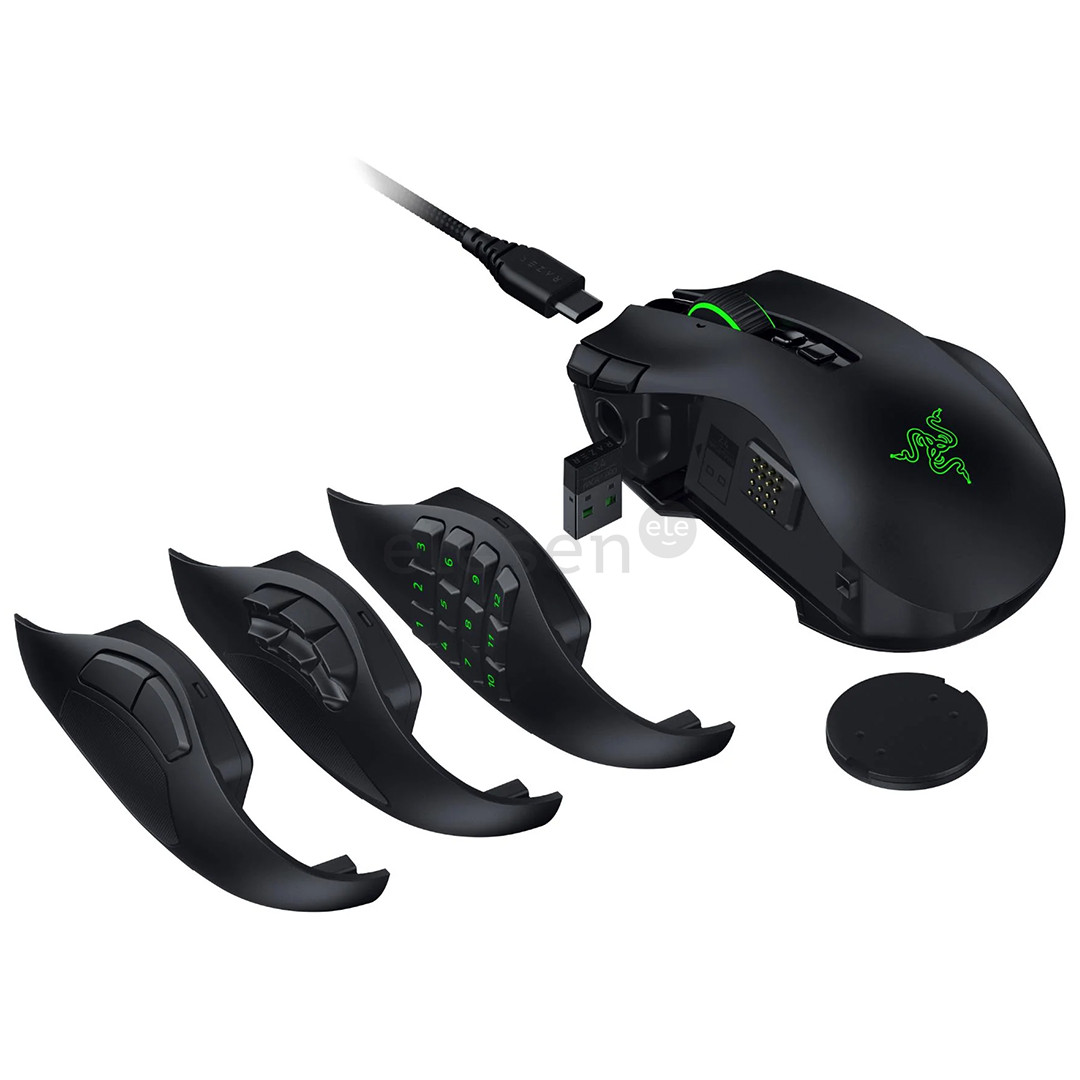 Razer Naga V3 Pro, juoda - Belaidė pelė