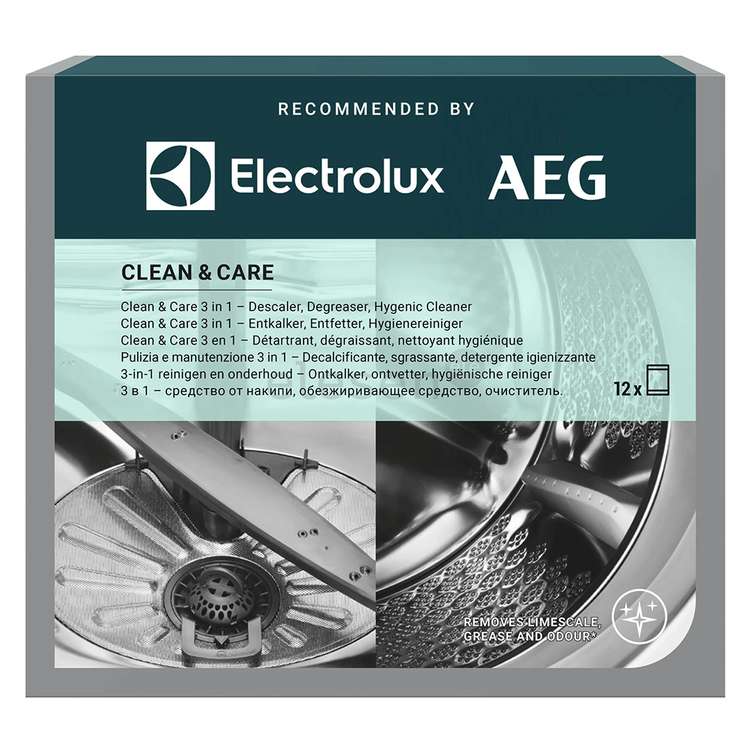 Electrolux Clean & Care - Descaler, degreaser, hygienic cleaner for washing machine and dishwasher