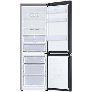 Samsung, No Frost, 344 L, aukštis 186 cm, juodas - Šaldytuvas