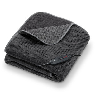 Beurer HD65, 180x130 cm, tamsiai pilka - Šildoma antklodė HD65DARKGREY