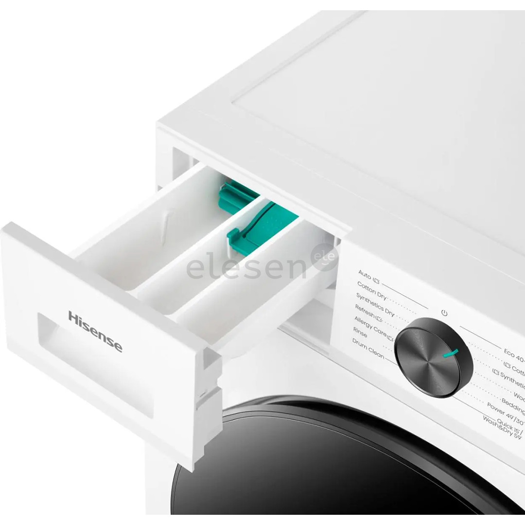 Hisense, 11 kg / 7 kg, gylis 59 cm, 1400 aps./min. - Skalbimo mašina - džiovyklė