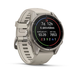 Garmin Fenix 9, 43 mm, titanium, fog grey - Sports watch