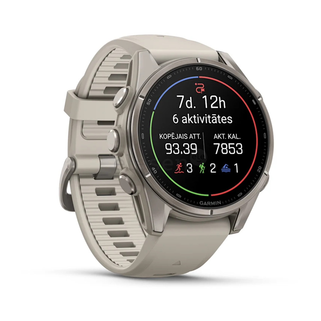 Garmin Fenix 9, 43 mm, titanium, fog grey - Sports watch