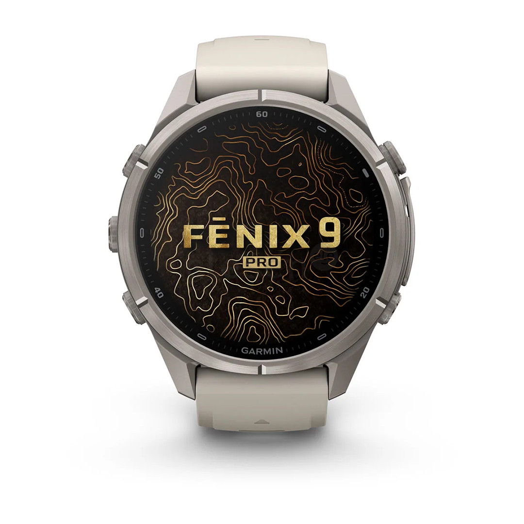Garmin Fenix 9 Pro, 43 mm, inReach, titanium, fog grey / dark sandstone - Sports watch