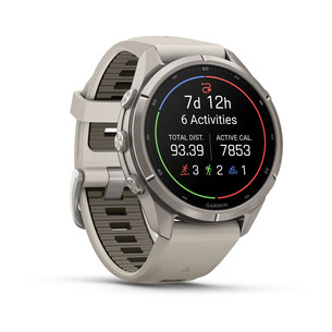 Garmin Fenix 9 Pro, 43 mm, inReach, titanium, fog grey / dark sandstone - Sports watch