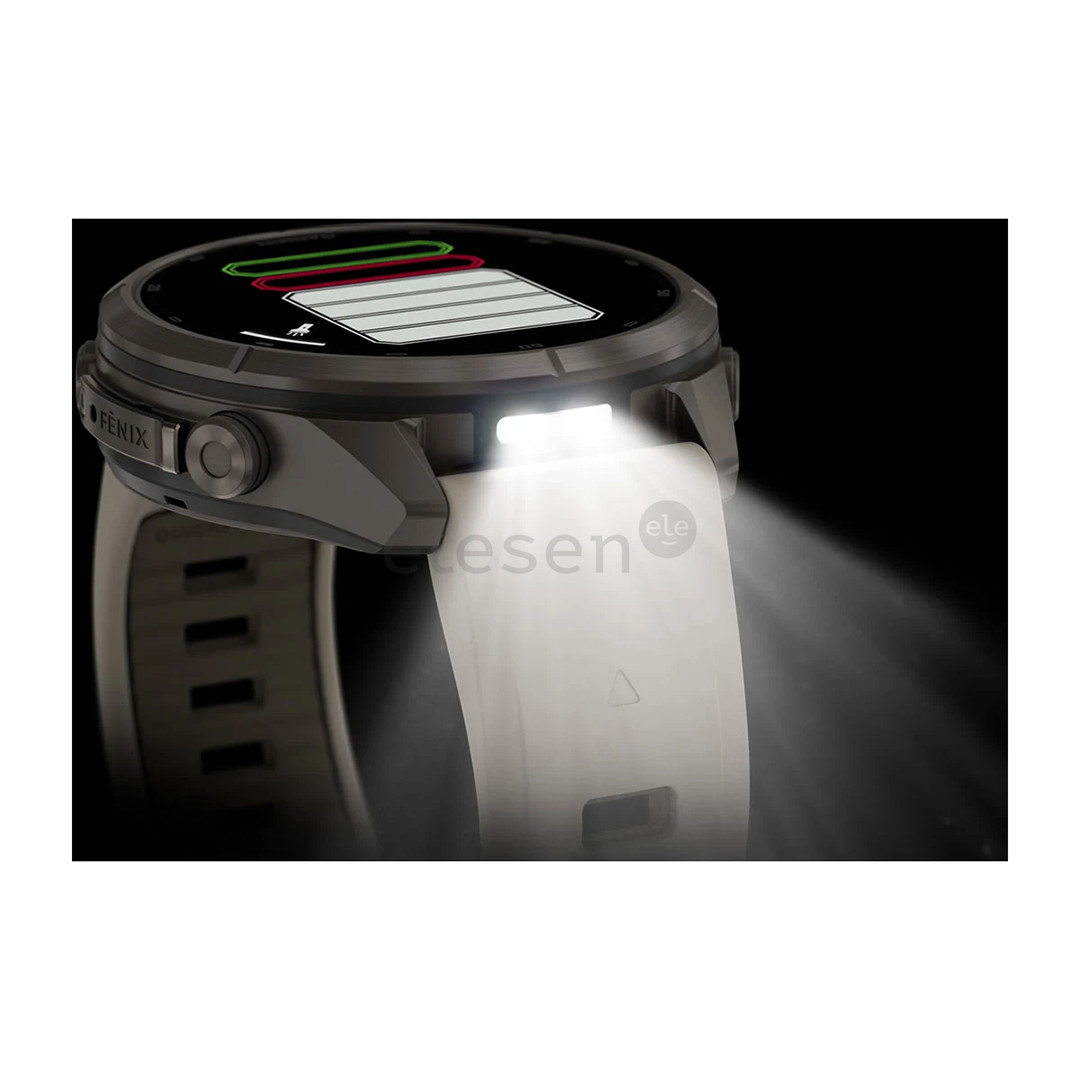 Garmin Fenix 9 Pro, 43 mm, inReach, titanium, fog grey / dark sandstone - Sports watch