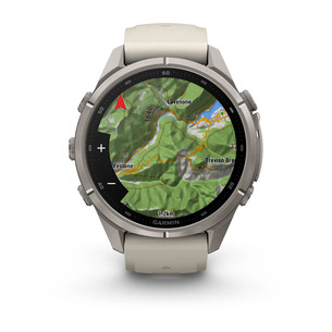 Garmin Fenix 9 Pro, 43 mm, inReach, titanium, fog grey / dark sandstone - Sports watch