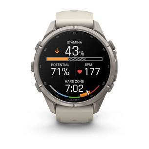 Garmin Fenix 9 Pro, 43 mm, inReach, titanium, fog grey / dark sandstone - Sports watch