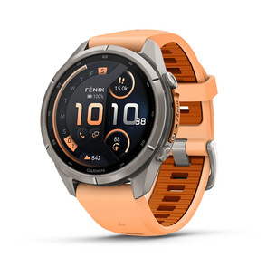 Garmin Fenix 9 Pro, 43 mm, inReach, titanium, shell pink / autumn orange - Sports watch 010-04335-01