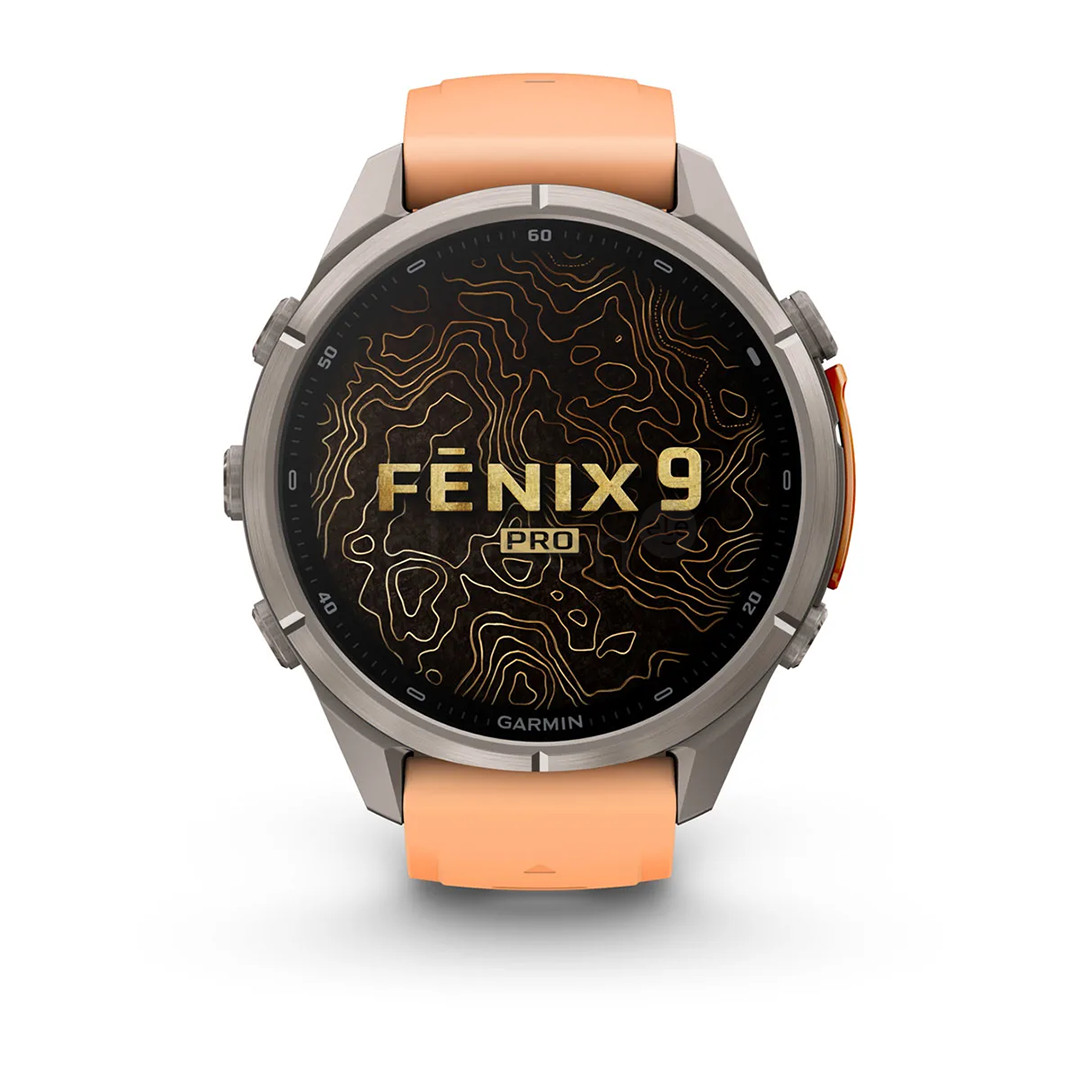 Garmin Fenix 9 Pro, 43 mm, inReach, titanium, shell pink / autumn orange - Sports watch