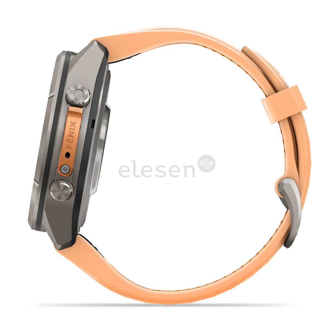 Garmin Fenix 9 Pro, 43 mm, inReach, titanium, shell pink / autumn orange - Sports watch