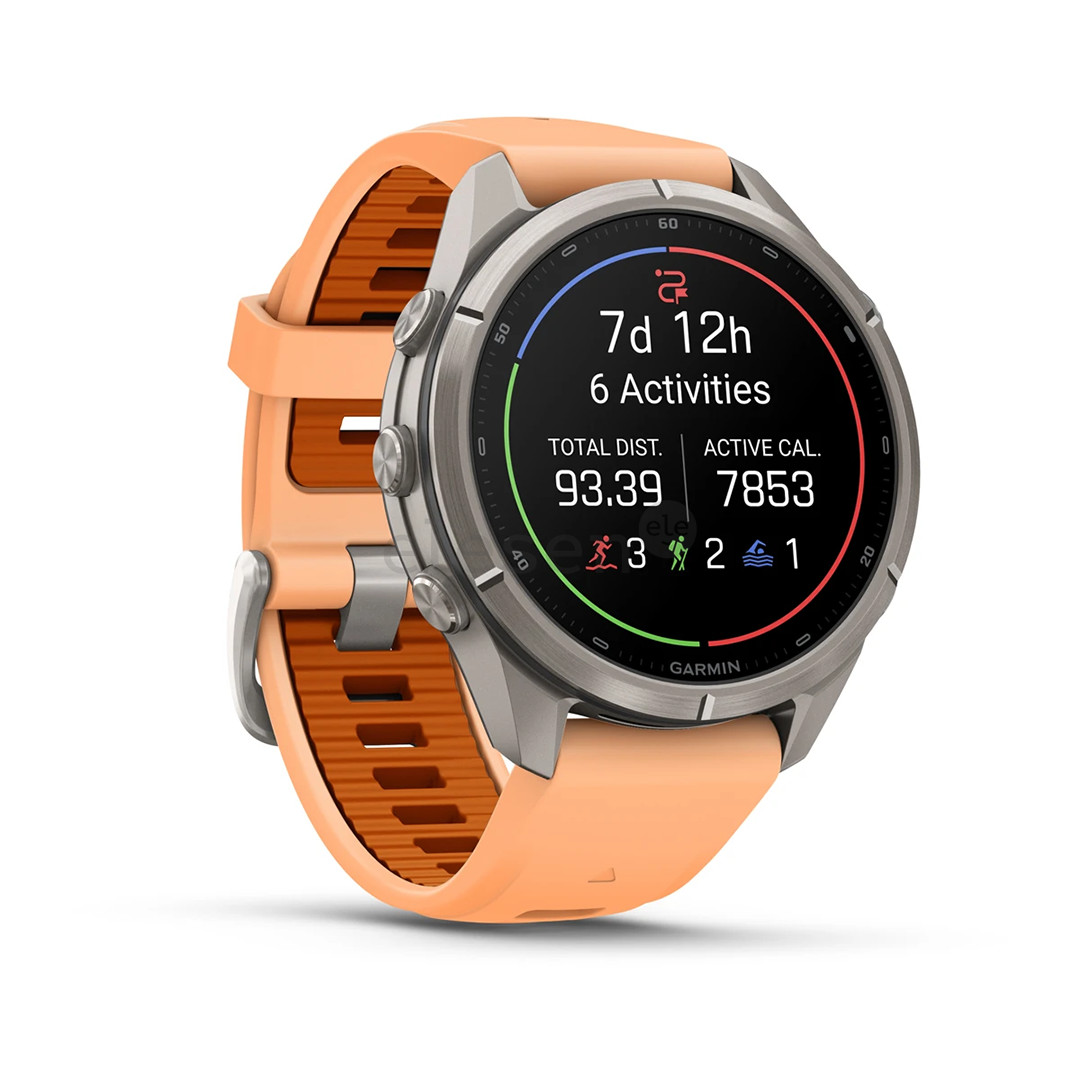 Garmin Fenix 9 Pro, 43 mm, inReach, titanium, shell pink / autumn orange - Sports watch