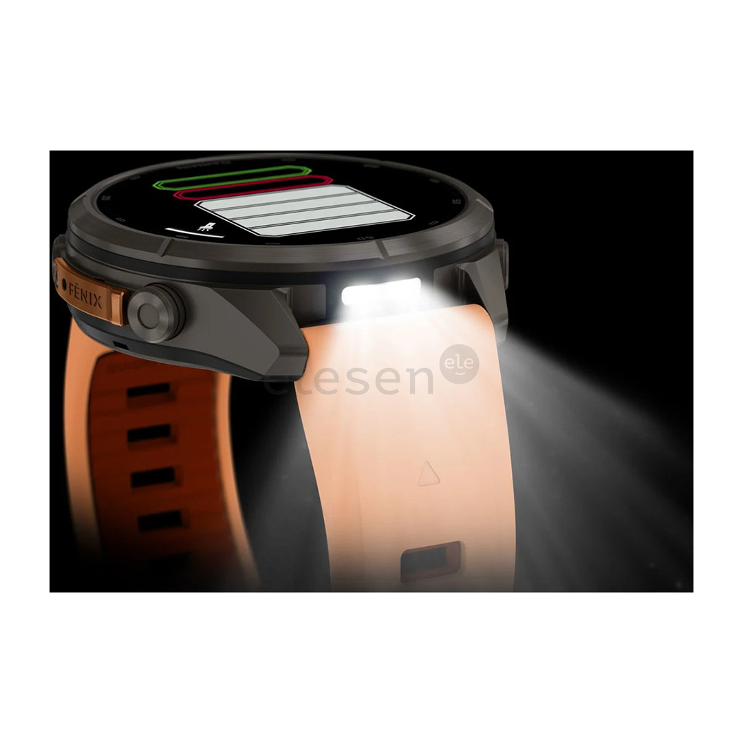Garmin Fenix 9 Pro, 43 mm, inReach, titanium, shell pink / autumn orange - Sports watch