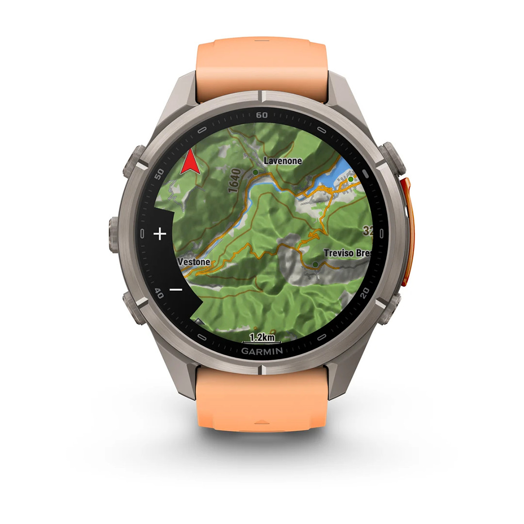 Garmin Fenix 9 Pro, 43 mm, inReach, titanium, shell pink / autumn orange - Sports watch
