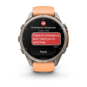 Garmin Fenix 9 Pro, 43 mm, inReach, titanium, shell pink / autumn orange - Sports watch
