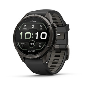 Garmin Fenix 9 Pro, 43 mm, inReach, black titanium, black / pebble grey - Sports watch 010-04335-11