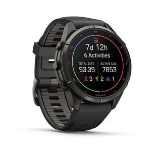 Garmin Fenix 9 Pro, 43 mm, inReach, black titanium, black / pebble grey - Sports watch
