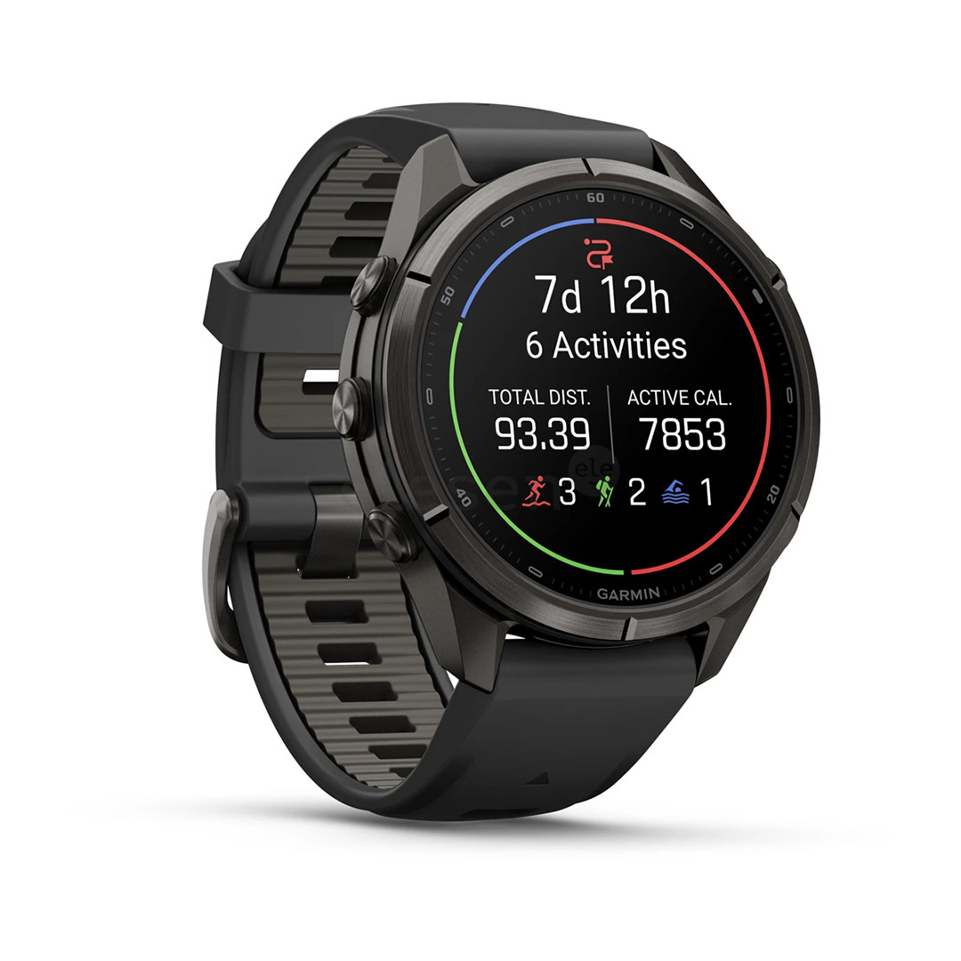 Garmin Fenix 9 Pro, 43 mm, inReach, black titanium, black / pebble grey - Sports watch