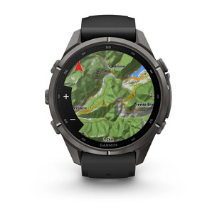 Garmin Fenix 9 Pro, 43 mm, inReach, black titanium, black / pebble grey - Sports watch