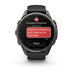 Garmin Fenix 9 Pro, 43 mm, inReach, black titanium, black / pebble grey - Sports watch