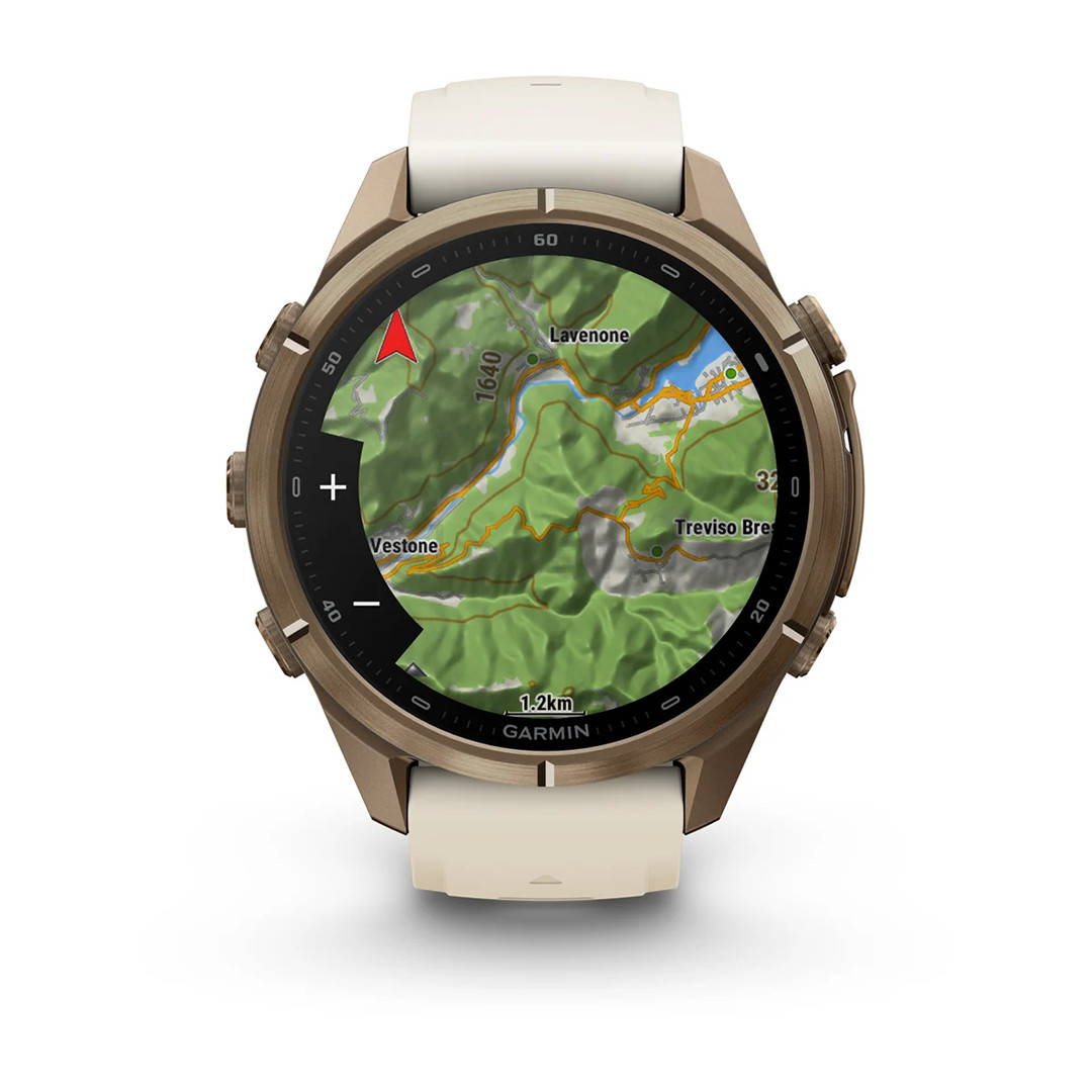 Garmin Fenix 9 Pro, 43 mm, inReach, gold titanium, cream / french grey - Sports watch