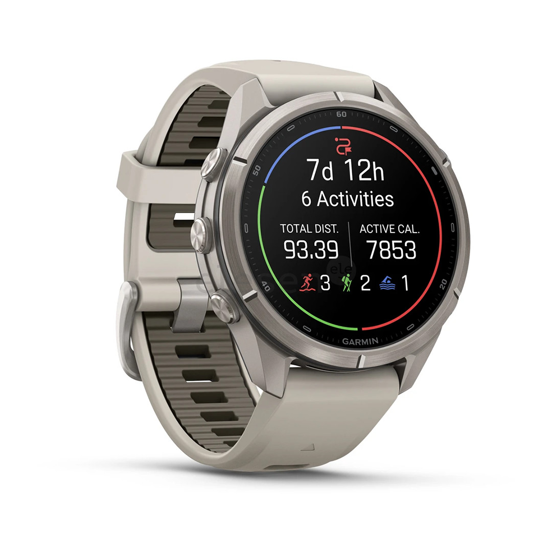 Garmin Fenix 9 Pro, 43 mm, titanium, fog grey / dark sandstone - Sports watch