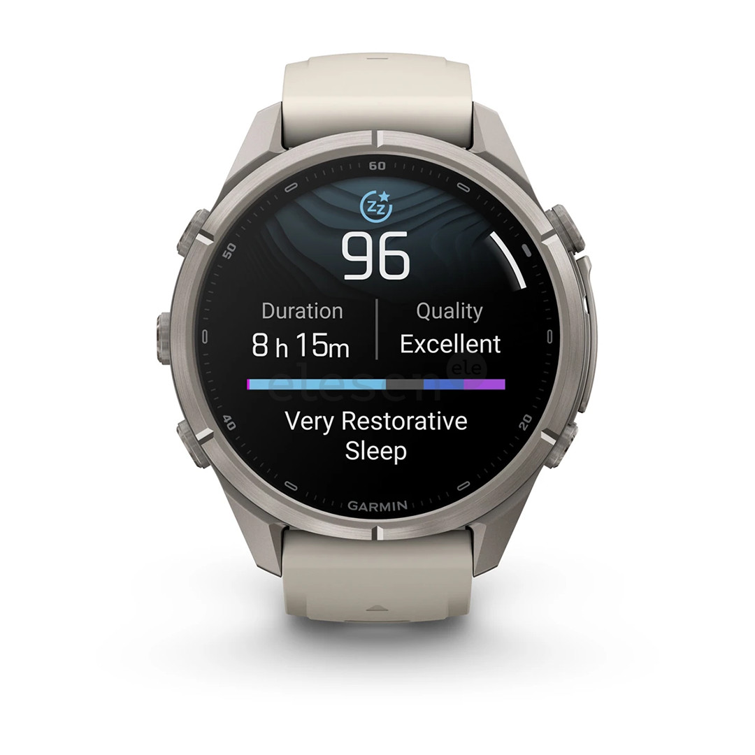 Garmin Fenix 9 Pro, 43 mm, titanium, fog grey / dark sandstone - Sports watch