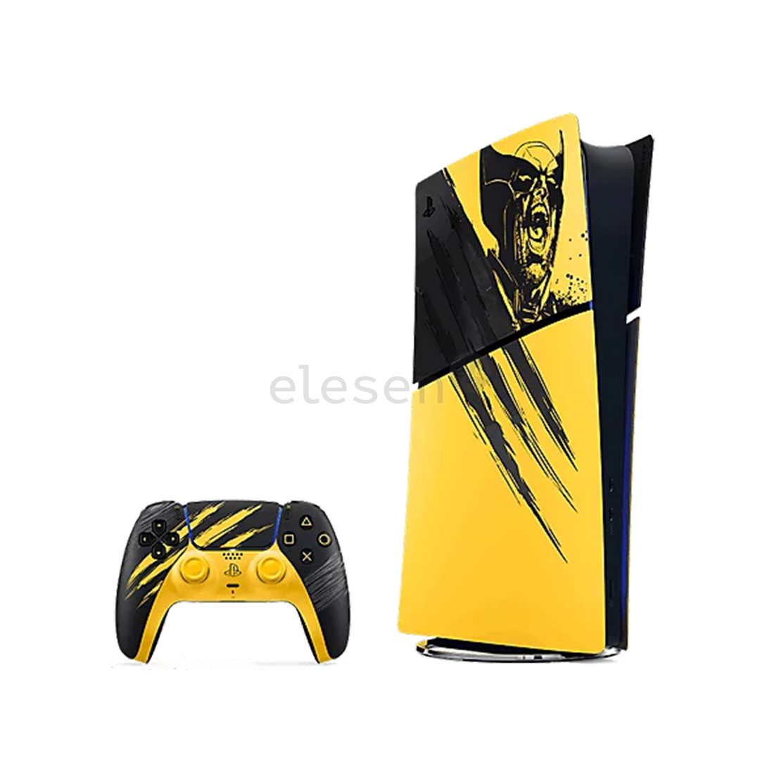 Sony PlayStation 5 Slim Digital Marvel’s Wolverine Battle Yellow Limited Edition Bundle, 825 GB, geltona/juoda - Žaidimų konsolė