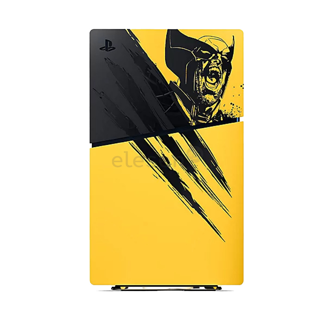Sony PlayStation 5 Slim Digital Marvel’s Wolverine Battle Yellow Limited Edition Bundle, 825 GB, geltona/juoda - Žaidimų konsolė