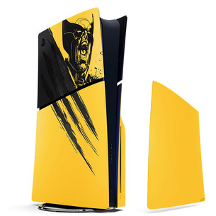 Sony Marvel's Wolverine Battle Yellow Limited Edition Console Cover, PlayStation 5 Slim, yellow / black - Cover 711719072133