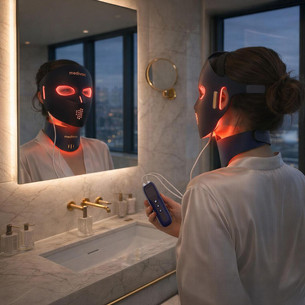 Medivon Lumi 3D Pro, tamsiai mėlyna - LED šviesos terapijos veido kaukė