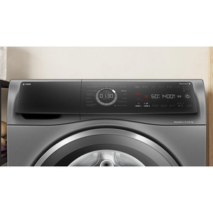Bosch, Series 8, i-Dos, 10.5 kg/6 kg, depth 62.2 cm, 1400 rpm, grey - Washer-dryer combo