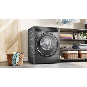 Bosch, Series 8, i-Dos, 10.5 kg/6 kg, depth 62.2 cm, 1400 rpm, grey - Washer-dryer combo
